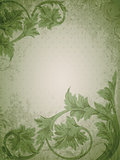 Green vintage background