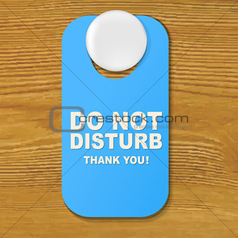 Do Not Disturb Blue Sign