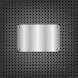 Metal Background With Plate And Bolts