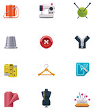 Vector sewing icon set