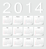 European 2014 calendar