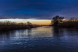 sunrise in Danube Delta, Romania