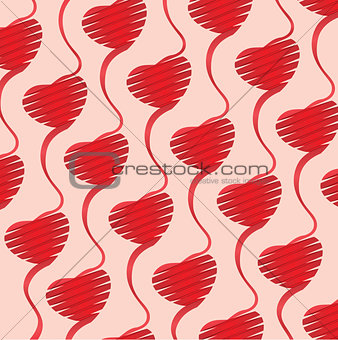 Heart Background vector illustration for Valentine, file contain transparency
