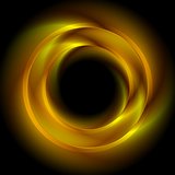 Vibrant abstract rings. Vector logo