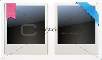 Retro polaroid photo frames 