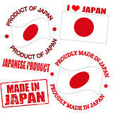 Product of Japan stamps