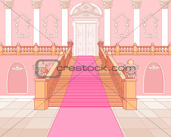 Luxury staircase in palace