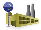 European Industrial building factory and power