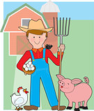 Farmer and Pig