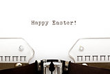 Typewriter Happy Easter