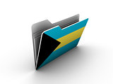 folder icon with flag of bahamas