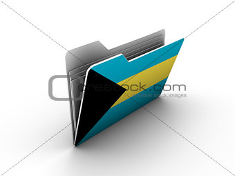 folder icon with flag of bahamas