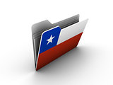 folder icon with flag of chile