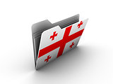 folder icon with flag of georgia