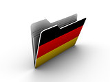 folder icon with flag of germany