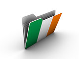 folder icon with flag of ireland