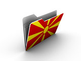 folder icon with flag of macedonia