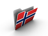 folder icon with flag of norway