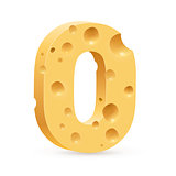 Letter made of Cheese