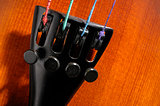 Violin tailpiece detail