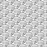 Seamless fishes school pattern.