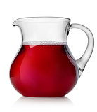 Pomegranate juice in a jug