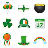 St patrick day icons