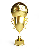 Gold Trophy Cup volleyball