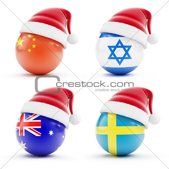 Christmas in Israel, China ,sweden,Australia