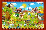 The page with exercises for kids - farm