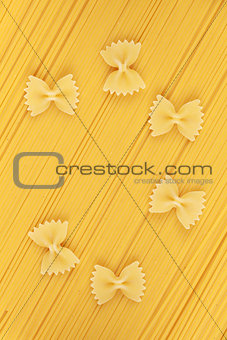 Pasta and Farfalle noodles