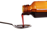 Liquid medicine in a bottle