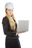 Engineer  Woman With Laptop