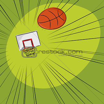 Basketball Into The Net