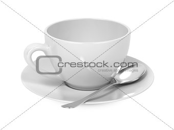 Cup with Spoon and Saucer.