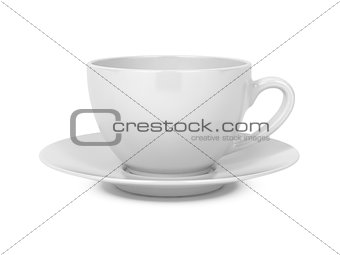 Coffee Cup Isolated on White.