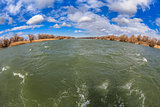 river channel in Danube Delta