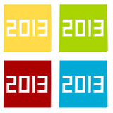 The year of 2013 illustration