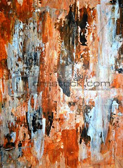 Black and Tan Abstract Art Painting