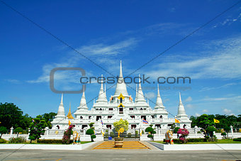 White Pagodas at Wat Asokaram