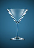 glass goblet for martini cocktails