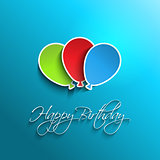 Happy birthday balloon background