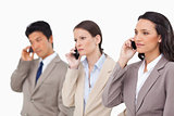 Businesspeople on the phone