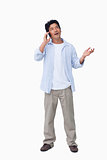 Male talking on the cellphone