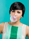 Girl with a bubble gum