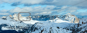 Beautiful winter mountain landscape.