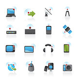 wireless and technology icons