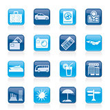 Travel and vacation icons