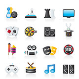entertainment objects icons