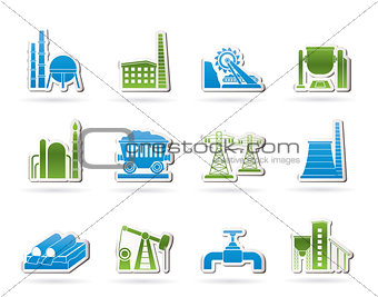 Heavy industry icons